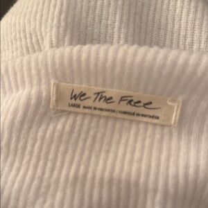 We The Free Classic White Knit Top